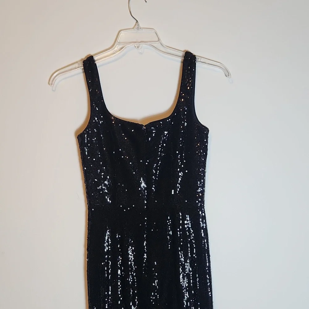 Dress the population sweetheart sequin midi dress - Picture 9 of 12